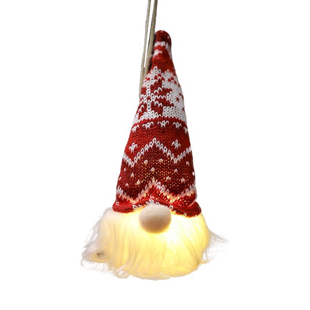 FAROOT Cartoon Christmas Forest Elder Doll Decoration with LED Lights