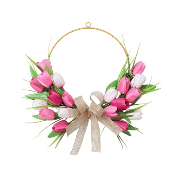 WMQPNNS Easter Wreath Floral Arrangement for Front Door Home