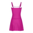 thumbnail image 4 of DGMIOCS Women's Ruffled Bikini Modest Two Piece Hot Pink S, 4 of 5