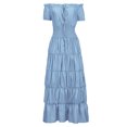thumbnail image 1 of UPPADA Liquidation Robes d'Invitée de Mariage à Manches Évasées pour Femmes Robe de Cocktail Chic Robes de Bal d'Hiver Robes de Cocktail Formelles Robe de Cocktail Blanche Grande Taille, 1 of 6