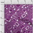 thumbnail image 2 of oneOone Cotton Poplin Purple Fabric Kids Craft Projects Decor Fabric Printed By The Yard 56 Inch Wide, 2 of 4