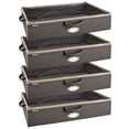 thumbnail image 1 of ClosetMaid Fabric Organizer Multiple Item Storage Zip Bag, Charcoal (4 Pk), 1 of 7