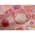 thumbnail image 5 of oneOone Cotton Poplin Peach Fabric Tea Party Kettle Sewing Craft Projects Fabric Prints By Yard 56 Inch Wide, 5 of 5