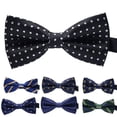 thumbnail image 4 of fastboy Cravate Formelle à Motif Coloré pour Hommes Adulte Homme Affaires Réunion Mariage Fil Polyester Nœud Papillon, 4 of 9