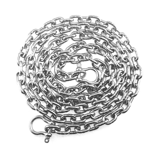 US Stainless Stainless Steel Windlass 1/4" G4 Anchor Chain 316 by 40' Long Including 5/16" Bow Shackles