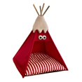 thumbnail image 4 of lionlar Pet Teepee Pet Sleeping Bed Universal Cat Tent for Kitty Small Animal Kitten Red, 4 of 9