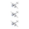 thumbnail image 4 of Baohd 1/2/3 Authentic Aircraft Assembly Model Kit 1 48 Scale Collectors Silver 3PCS, 4 of 6