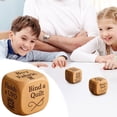 thumbnail image 1 of Wooden Decision Dice with 6 Engraved Quilting Tasks, Creative Tool for Quilting Projects, Handmade Fun Sewing Gift for Quilters, Sewists & Craft Lovers,Creatives Quilter’s Decision Dice, 1 of 9