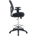 thumbnail image 4 of Modway Articulate Drafting Chair, Reception Desk Chair, Black, 4 of 5