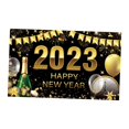 thumbnail image 3 of Abbracc Happy New Year Banner 2023 Backdrop New Year Decor Background Cloth Banner Party StyleF, 3 of 9