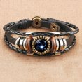 thumbnail image 1 of TopLLC Bracelets 12 Constellation Bracelet Leather Rope Bracelet Ladies Men Hand Woven Rope Bracelet Punk Chain Cuffs a Bracelet, 1 of 2