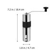 thumbnail image 2 of WRISTBIQUE Manual Coffee Mill Plated Silver Hand Crank Grinder with Adjustable Ceramic Burr for Espresso Drip Cold Brew, 2 of 8