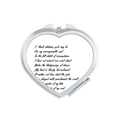 thumbnail image 1 of Poetry Quote Never Surrender Unbeatable Mirror Travel Magnification Portable Handheld Pocket Makeup, 1 of 3