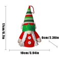 thumbnail image 3 of Christmas Classic Christmas Tree Ornament Pendant Cute Faceless Old Man Window Pendant, 3 of 3
