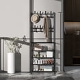 thumbnail image 1 of Clothes Hanging Rack Organizer Standard Clothing Rack Standing Coat Rack Metal Coat Rack Garment Rack Standing Coat Rack Modern Metal Clothes Garment Hanging Storage Shelf Hanger, 1 of 1