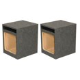 thumbnail image 1 of Q Power HD112 12" Single Heavy Duty Vented Square Sub Enclosure Box (2 Pack), 1 of 6