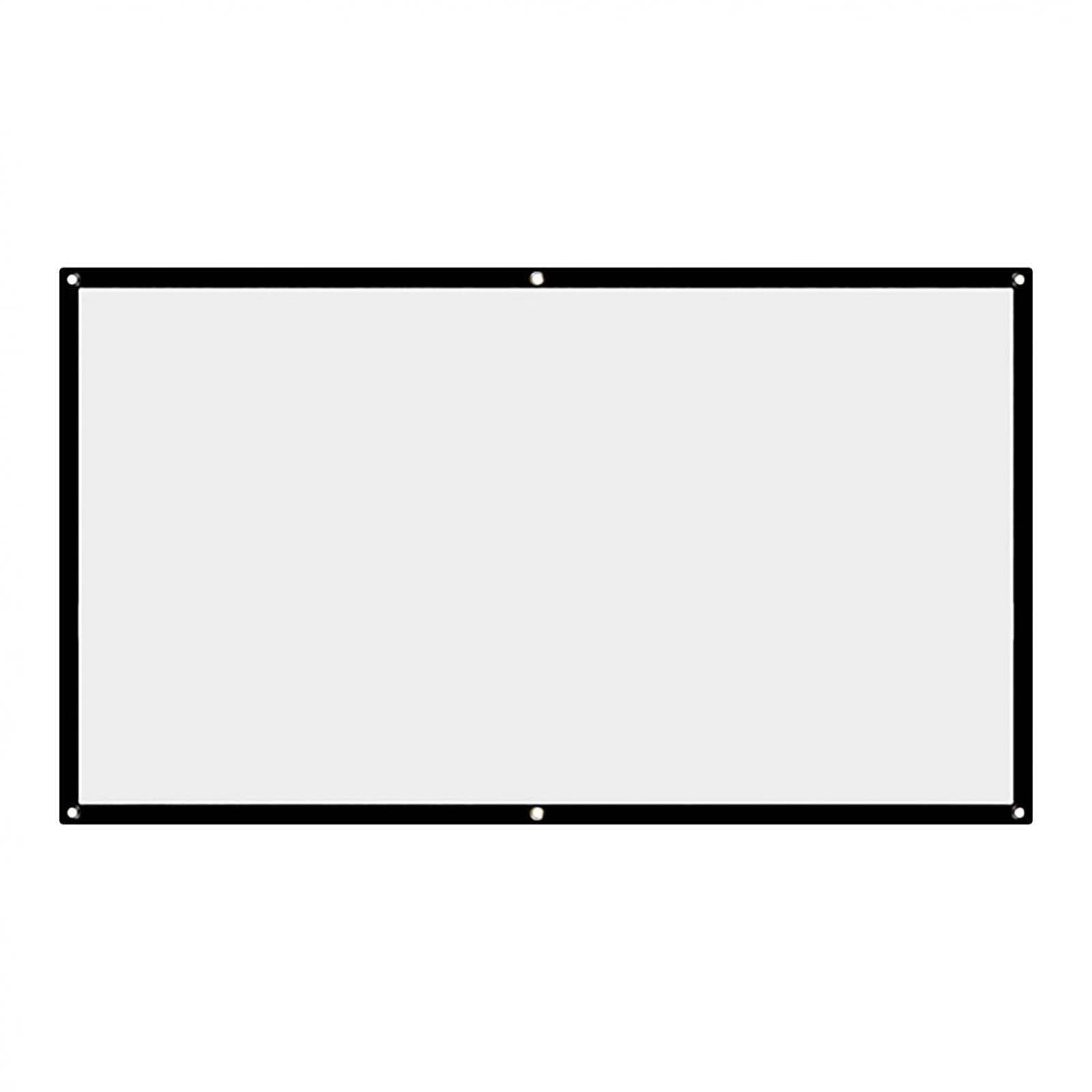 EGNMCR Projector 60/72/84/100/120/150inch Portable Foldable Wall Projector HD Screen 16:9 Home Theatre Outdoor Portable Screen