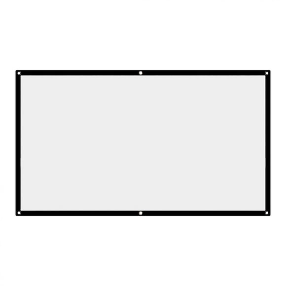 60/72/84/100/120/150inch Portable Foldable Wall Projector HD Screen 16