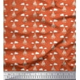 thumbnail image 1 of Soimoi Polyester Crepe Fabric Cloud,Fish & Yacht Nautical Print Fabric by The Yard 52 Inch Wide, 1 of 3