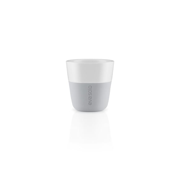 Eva Solo Â 501044Â Espresso Cup, Silicone Shell, 80Â ml, Porcelain, Marble Grey, 6Â x 6Â x 6Â cm Set of 2