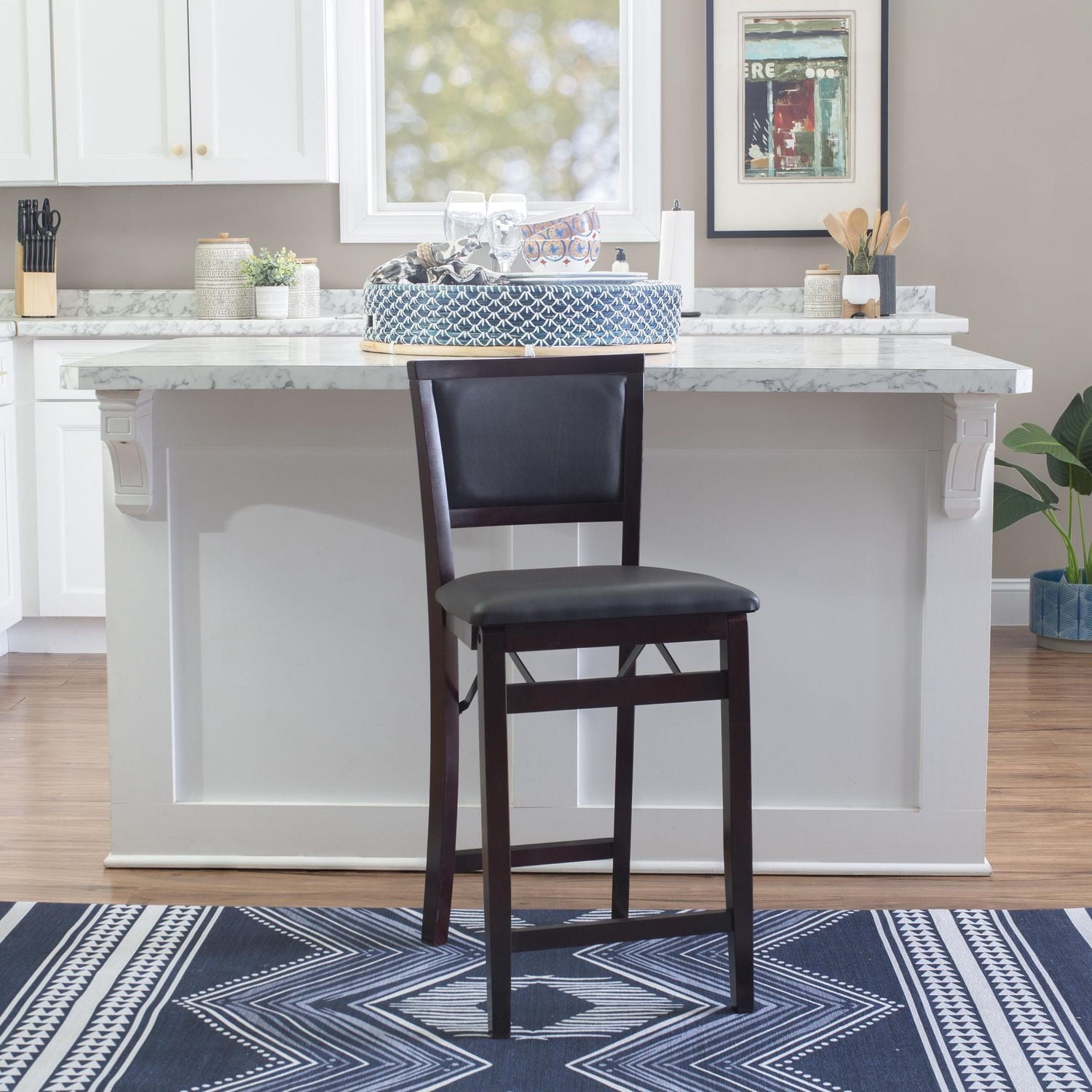 Bronson Pad Back Folding Counter Stool