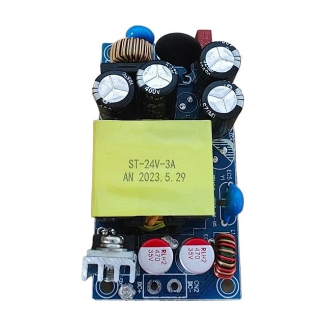 AC-DC 24V6A/12V3A Gallium Nitride Power Supply Buck Converter AC To 12v 24V DC Step Down Transformer Power Supply Module ,Intelligent Cooling