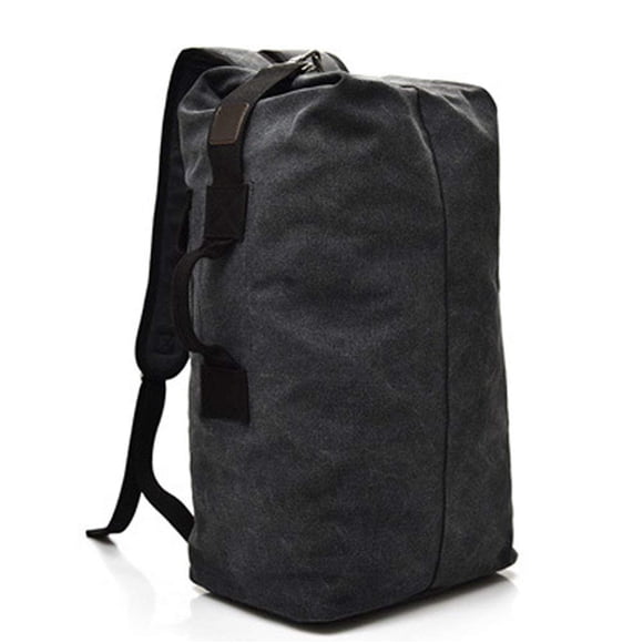 Archibolt Sac de Sport Militaire, Sac en Toile, Sac à Chargement par le Haut à Double Sangle, Sac d'Armée, Sac à Dos Militaire, Sac à Dos de Sport, Sac de Sport de Voyage (Noir)