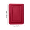 thumbnail image 4 of Dvruxg Absorbent Bathroom Rug - Velvet Fleece & Foam, Non-Slip Rubber Backing, 16x24in, Multiple Colors for Bath, Bedroom, Kitchen, 4 of 5