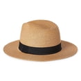 thumbnail image 2 of Time and Tru Women's Straw Panama Hat, 2 of 2