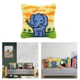 thumbnail image 3 of Abbracc DIY Latch Hook Throw Pillow for Embroidery Carpet Elephant, 3 of 9
