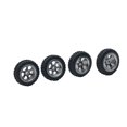 thumbnail image 2 of maskred 4pcs/set RC Car Wheel Rim Tire Modification Parts For 1/28 Wltoys K969 RC Car Vehicle Upgrade Wheel Titanium and silver 1Set, 2 of 6