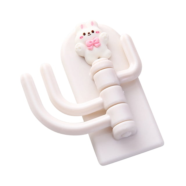 Self Adhesive Hook, Cute Adhesive Hook 180 Degrees Rotation for Keys Chicken,,Bowknot ,Bear,Dog