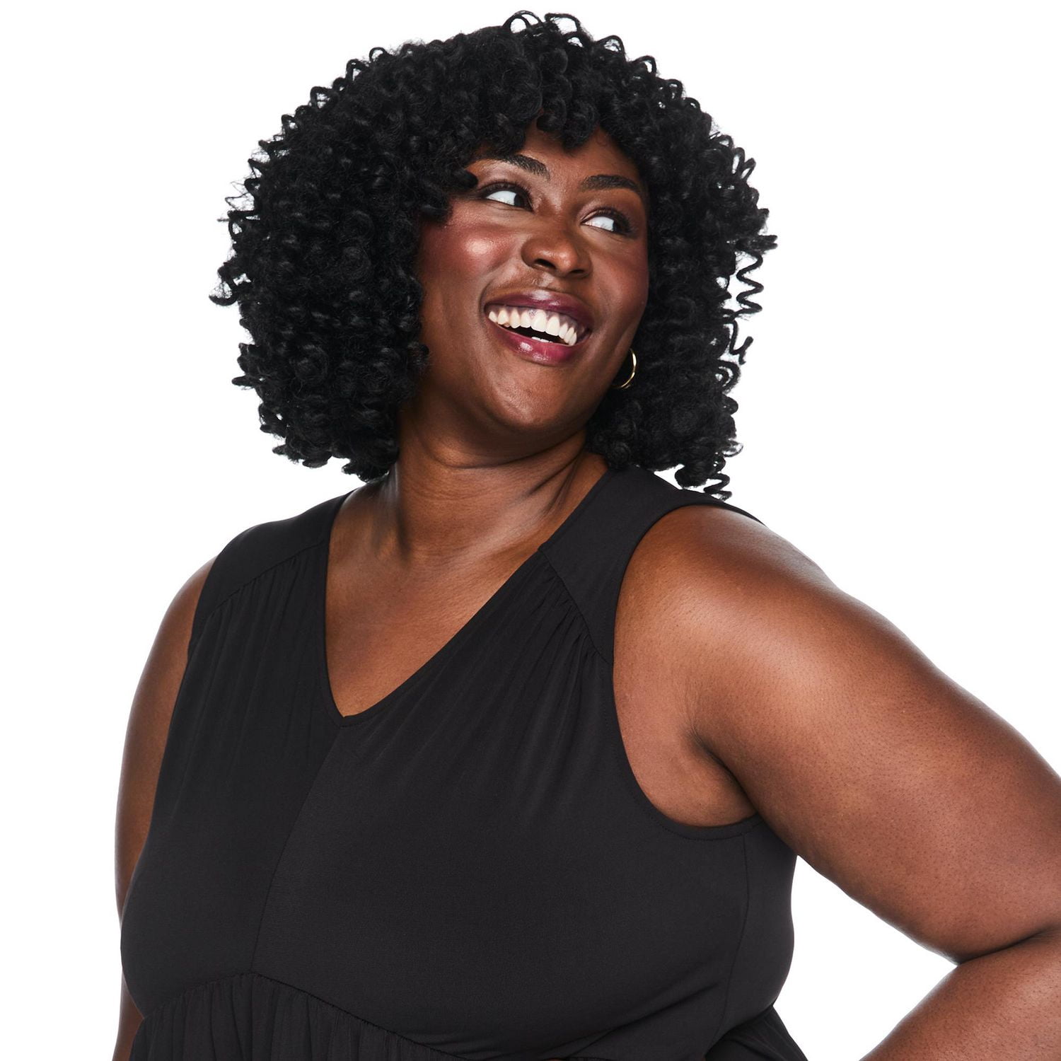 Robe fluide avec encolure en V Lane Bryant Plus pour femmes