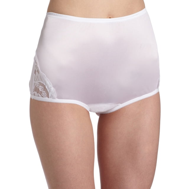 Vanity Fair Womens Perfectly Yours Lace Nouveau Brief, 5, STAR WHITE