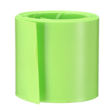Unique Bargains PVC Heat Shrink Tubing 43mm Flat Width Heat Shrink Wrap Tube for 26650 Power Supplies 2 Meters Length, Green