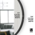 thumbnail image 3 of Miroir mural décoratif rond Umbra Hub, noir, 3 of 6