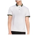 thumbnail image 3 of Sentmoon Summer Outfits for Mens 2025 Oversized Relaxed Turndown Collar Short Sleeve Trendy Mens Clothes Button Down Solid Color Shirts for Men for Gym or Workout White M, 3 of 6