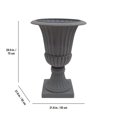thumbnail image 3 of Angelo Décor MenzoMix 30-inch Murano Urn Planter (Dark Grey Rust), 3 of 5