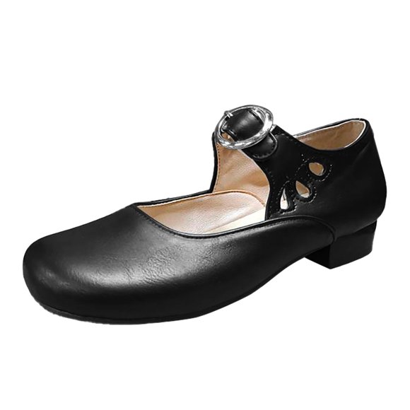 GPOECD Womens Loafers Casual On Breathable Comfortable Loafers for Everyday Wear Lightweight Walking with Heel Womens Casual Shoes Black,38