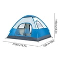thumbnail image 3 of EGNMCR Tente de Camping et de Randonnée Automatique pour 3 à 4 Personnes, Portable, Instantanée, Imperméable, avec Sac de Rangement, Légère, Idéale pour la Randonnée, la Plage et les Pique-Niques. Toile en Polyester., 3 of 6