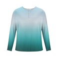 thumbnail image 4 of AherBiu Plus Size Mens Long Sleeve Shirts Stretch Athletic Button Shirt Lightweight Comfy Fall Gradient Sports Shirts, 4 of 4