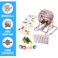 thumbnail image 3 of Regal Ensemble de Jeu de Bingo Professionnel avec Cage de 11 Pouces, 75 Balles de Bingo, Plateau Principal, 18 Cartes de Bingo et 25 Cartes Jumbo Réutilisables, et Jetons Colorés - Jeux de Bingo, 3 of 5