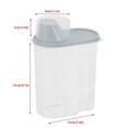 thumbnail image 3 of EIGTHTAIL Food Storage Containers Clearance! Plastic Food Storage Containers with Lids Small Airtight Containers Square School Lunch Containers for Children Leftover Food Containers Clear, 3 of 5