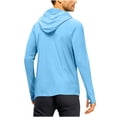 thumbnail image 3 of Ohufall Men's Shirts Long Sleeve Workout Fishing T Shirts UPF 50+ Sun Protection Rash Guard Dry Fit Athletic Running Tee Tops, 3 of 4