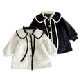 thumbnail image 1 of 0-24M Newborn Baby Girls Small Fragrant Wind Coats Cotton Jacket Ruffle Flip Collar Fall Winter Warm Cotton Coat Tops, 1 of 7