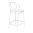 thumbnail image 3 of Compamia Victor Tabouret de Comptoir Contemporain en Résine pour Intérieur et Extérieur - Ensemble de 1, Blanc, 3 of 6