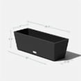 thumbnail image 2 of Veradek Pure Series Window Box 25" Planter 2 Pack Black, 2 of 7