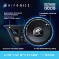 thumbnail image 4 of Hifonics HFX12D4 Caisson de Basses 12 Pouces, Haut-Parleur Voiture et Sports Motorisés 800W Max 400W RMS, 4 of 11