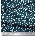 thumbnail image 2 of Soimoi Blue Poly Georgette Fabric Cow Animal Skin Print Sewing Fabric Yard 52 Inch Wide, 2 of 3