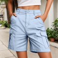 thumbnail image 2 of Women's Casual Cargo Shorts for Everyday Comfort with Multiple Pockets and Relaxed Fit for Summer Activities, 2 of 5